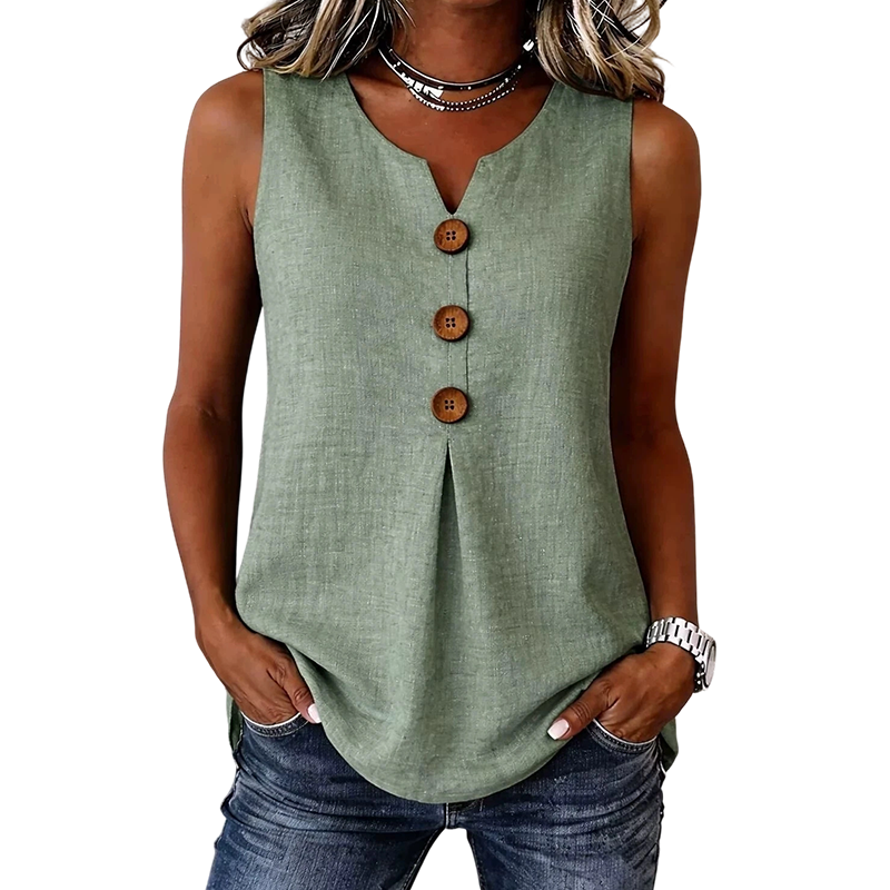 👚❄️Summer cool-down deal: just $24.99!!⚡50K+ SOLD!❄️Women's V-Neck Sleeveless Cotton Linen Vest