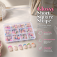🥳2026 VARMT SALG🥳💞50 000+ SOLGT!💅✨ 50 % RABATT!🎁 Farge Pop Press-On Negler