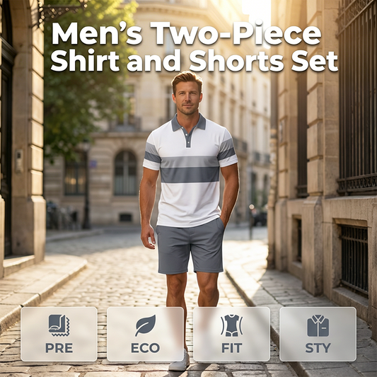 🎉 LIMITED TIME 50% OFF! 👕 Men's Printed Shirt & Shorts Set – Breathable Stretch Fit & Digital Print Design 🔥