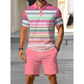 🎉 LIMITED TIME 50% OFF! 👕 Men's Printed Shirt & Shorts Set – Breathable Stretch Fit & Digital Print Design 🔥