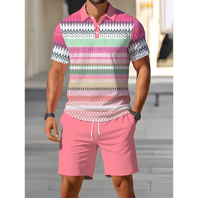 🎉 LIMITED TIME 50% OFF! 👕 Men's Printed Shirt & Shorts Set – Breathable Stretch Fit & Digital Print Design 🔥