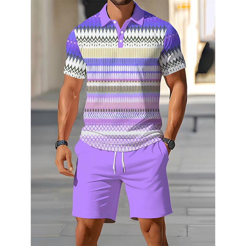 🎉 LIMITED TIME 50% OFF! 👕 Men's Printed Shirt & Shorts Set – Breathable Stretch Fit & Digital Print Design 🔥