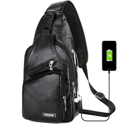 🎁2026 New Arrivals 49% OFF💥Exquisite Gift - Men's Multifunctional High Quality Leather Chest Bag