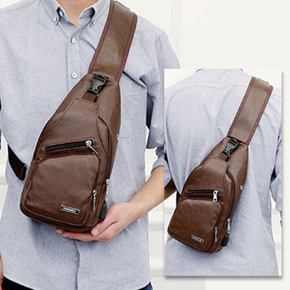 🎁2026 New Arrivals 49% OFF💥Exquisite Gift - Men's Multifunctional High Quality Leather Chest Bag