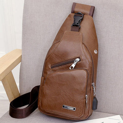 🎁2026 New Arrivals 49% OFF💥Exquisite Gift - Men's Multifunctional High Quality Leather Chest Bag
