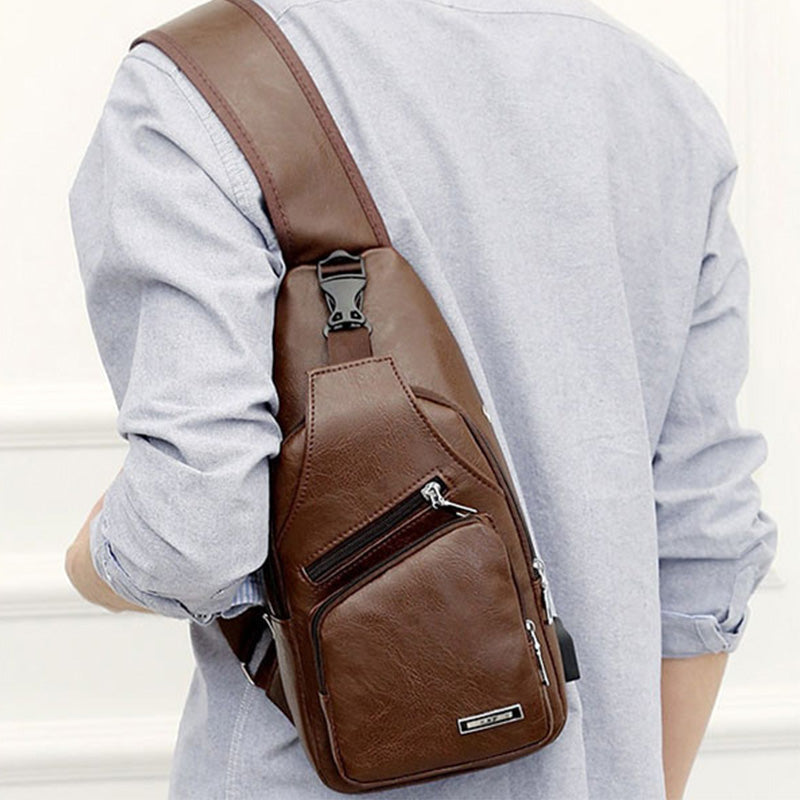 🎁2026 New Arrivals 49% OFF💥Exquisite Gift - Men's Multifunctional High Quality Leather Chest Bag