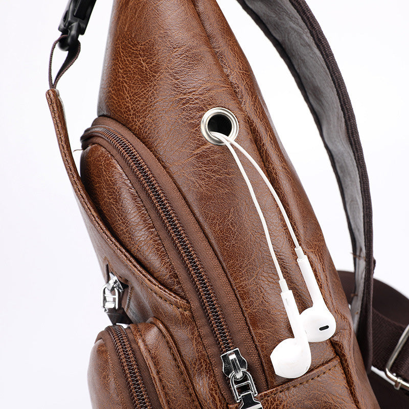 🎁2026 New Arrivals 49% OFF💥Exquisite Gift - Men's Multifunctional High Quality Leather Chest Bag