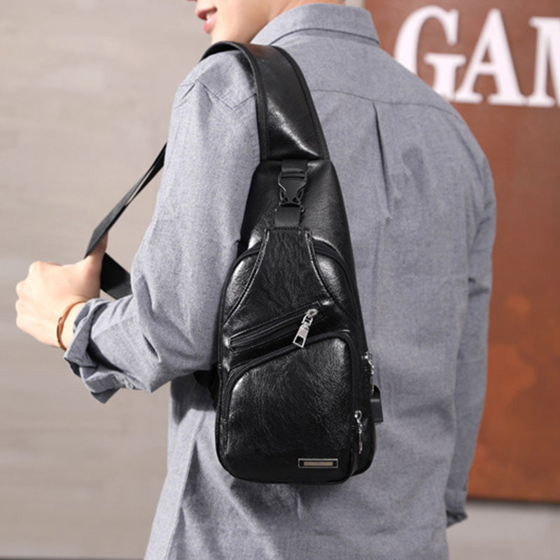 🎁2026 New Arrivals 49% OFF💥Exquisite Gift - Men's Multifunctional High Quality Leather Chest Bag