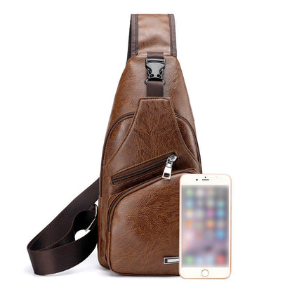 🎁2026 New Arrivals 49% OFF💥Exquisite Gift - Men's Multifunctional High Quality Leather Chest Bag