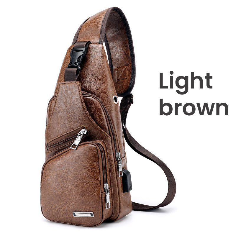 🎁2026 New Arrivals 49% OFF💥Exquisite Gift - Men's Multifunctional High Quality Leather Chest Bag