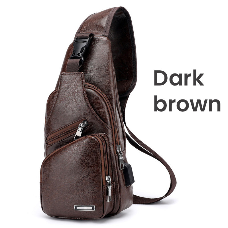 🎁2026 New Arrivals 49% OFF💥Exquisite Gift - Men's Multifunctional High Quality Leather Chest Bag