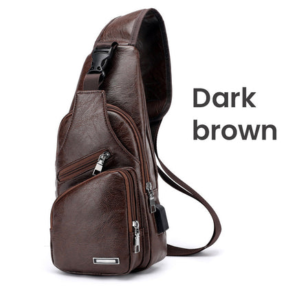 🎁2026 New Arrivals 49% OFF💥Exquisite Gift - Men's Multifunctional High Quality Leather Chest Bag