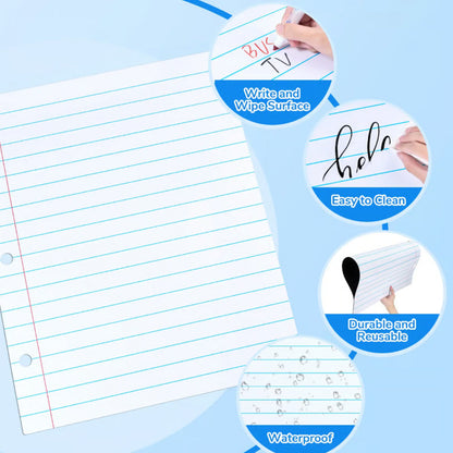Magnetic Dry Erase Lined Whiteboard