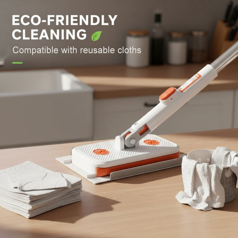 Limited Time 50% OFF！Maximal Cleaning Power！Multi-Functional Hands-Free Clip Flat Mop
