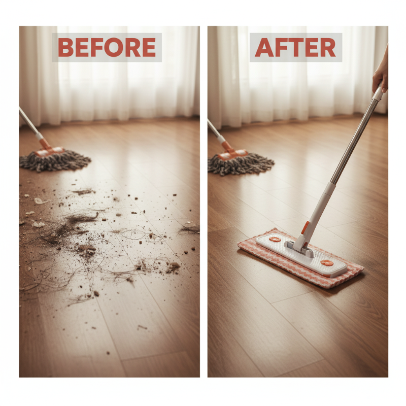 Limited Time 50% OFF！Maximal Cleaning Power！Multi-Functional Hands-Free Clip Flat Mop