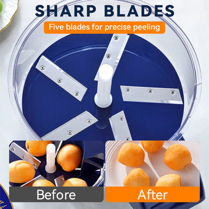 📢📢50% OFF !! ⏰🔥 2026 Sale — Over 38,600 Sold!🍏Transparent Electric Peeler – Zero Waste ✨
