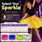 🎁LED-lysende paljett-tultuskjørt med stjernemønster og prinsesseskjørt for jenter og voksne