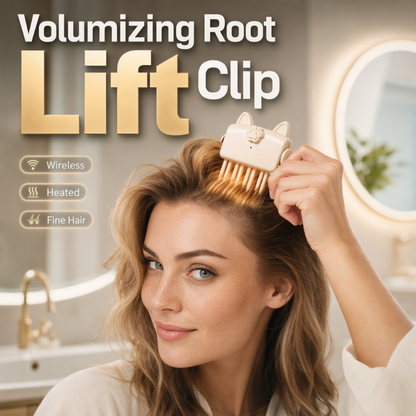 ✨48K+ Sold💞 Wireless Heated Volumizing Root Lift Clip, Portable Travel Hair Styling Tool for Flat Fine Hair