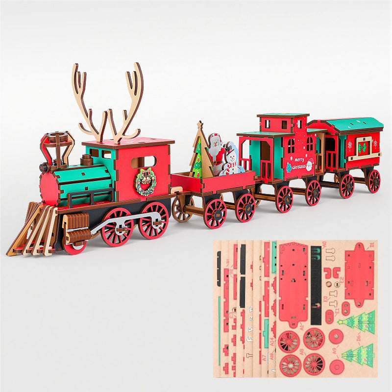 Festive DIY Train Puzzle