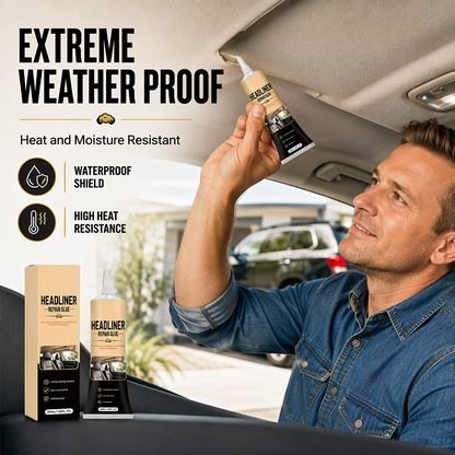 🌟🎉49K+ Sold 🚗 Waterproof Car Headliner Repair Glue, High Strength Adhesive for Sagging Car Ceiling & Interior