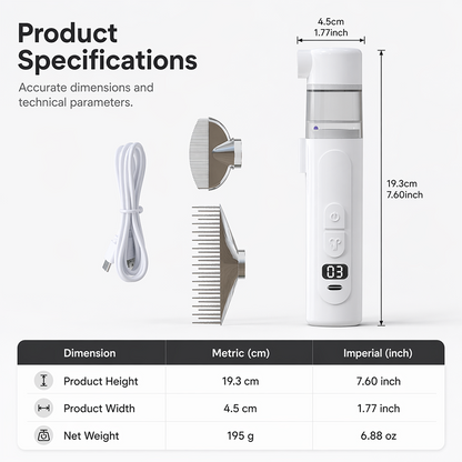 🥳2026 HOT SALE🥳💞50% OFF !!Electric Pet Flea Remover and Detangling Comb