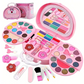 ⏳Tijdelijke aanbieding⏰Wasbare make-up speelgoedset voor kinderen met draagbare roze handtas