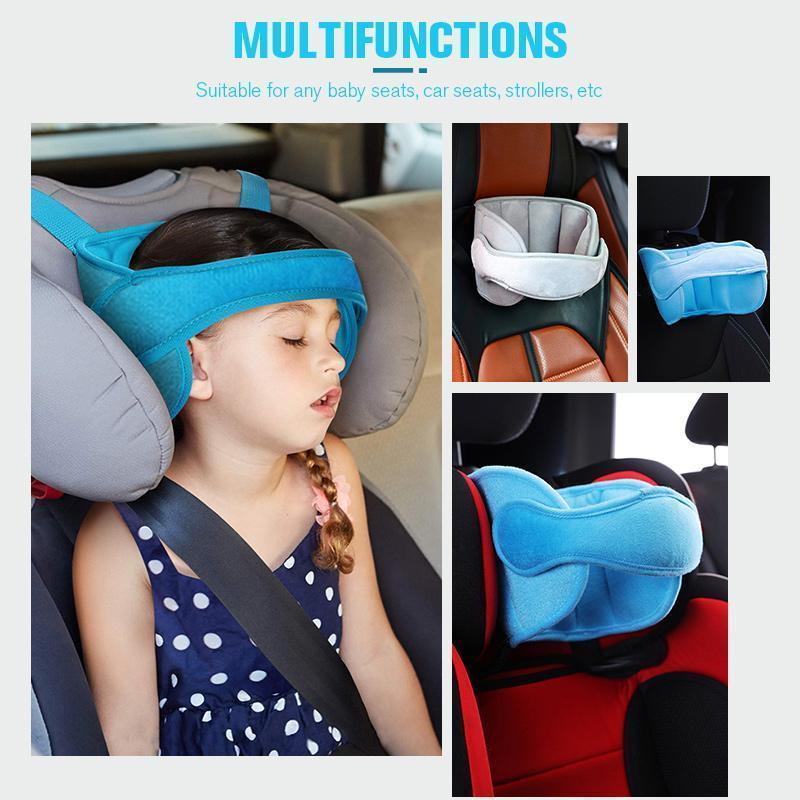50% OFF NOW! Kids Car Sleeping Head Support Band – Adjustable Toddler Sleep Headrest Pillow, Anti-Droop Child Head Stabilizer for Car Seats, Prevent Neck Soreness During Road Trips