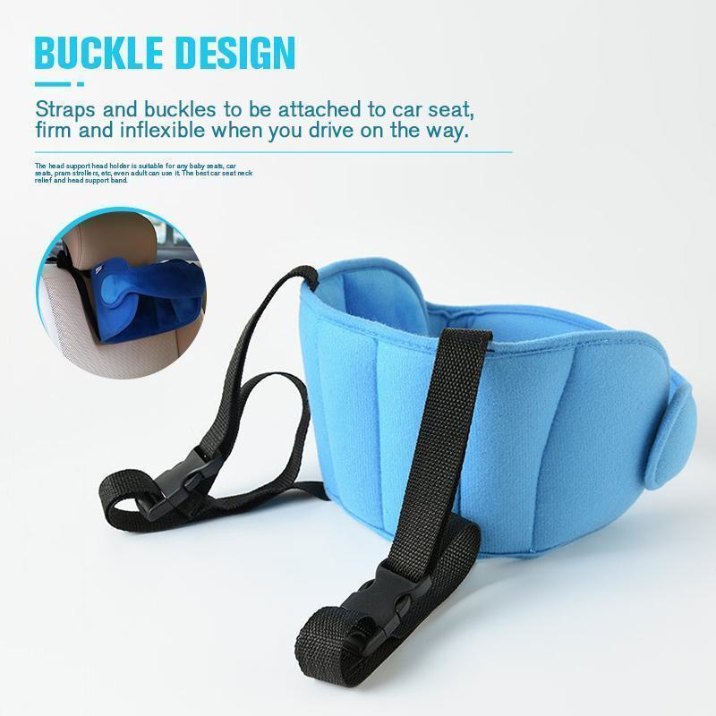 50% OFF NOW! Kids Car Sleeping Head Support Band – Adjustable Toddler Sleep Headrest Pillow, Anti-Droop Child Head Stabilizer for Car Seats, Prevent Neck Soreness During Road Trips