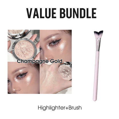 🥳2026 HOT SALE🥳💞50K+ SOLD!🦁✨ 50% OFF! Lion Embossed Shimmer Highlighter – Crushed diamond pearl particles, stunning watery glow. A collector‘s piece for your vanity! 💎🎨