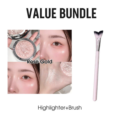 🥳2026 HOT SALE🥳💞50K+ SOLD!🦁✨ 50% OFF! Lion Embossed Shimmer Highlighter – Crushed diamond pearl particles, stunning watery glow. A collector‘s piece for your vanity! 💎🎨