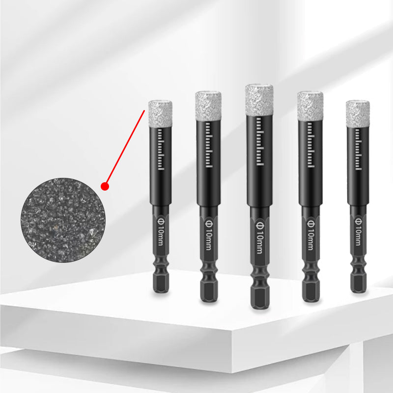 💎 50% OFF NOW! 🔧 Diamond Drill Bits Set – 5-16mm Sizes, Hex Shank, Dry/Wet Use – Smooth Precision Holes 🏗️