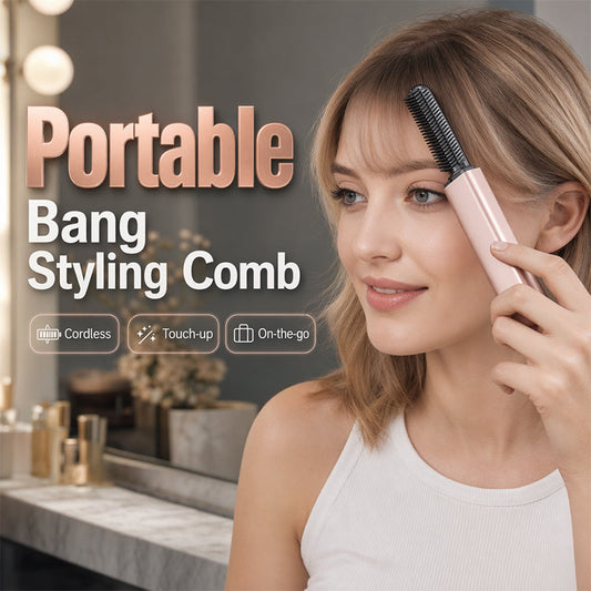 📢📢LIMITED-TIME 50% OFF!!⚡50K+ SOLD! 👩Shape hair in 3 seconds! Create gorgeous hairstyles anytime anywhere. 💁Portable Wireless Mini Bang Styling Comb
