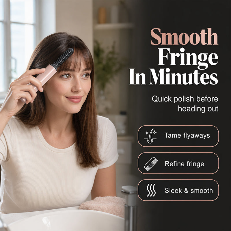 📢📢LIMITED-TIME 50% OFF!!⚡50K+ SOLD! 👩Shape hair in 3 seconds! Create gorgeous hairstyles anytime anywhere. 💁Portable Wireless Mini Bang Styling Comb