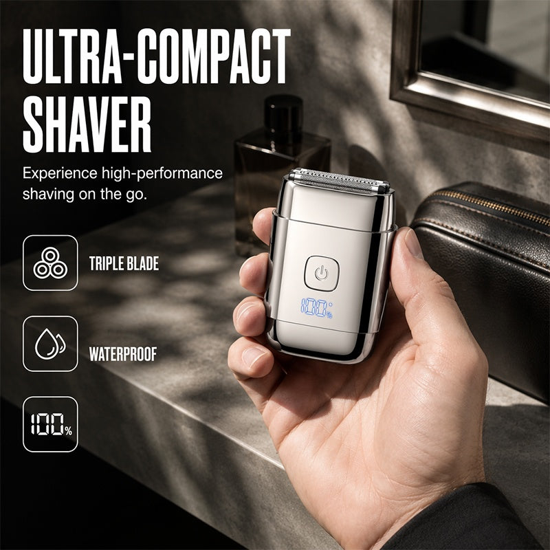 Men's Portable Electric Shaver with 3 Blades