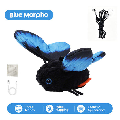 Smart Sensing Flapping Butterfly Toy Interactive Cat
