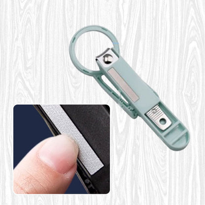 ⏳ LIMITED-TIME 50% OFF! 🔍Nail Clippers with Magnifier, Splash-Proof Portable Fingernail Cutter for Elderly & Kids