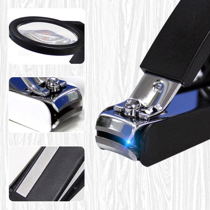 ⏳ LIMITED-TIME 50% OFF! 🔍Nail Clippers with Magnifier, Splash-Proof Portable Fingernail Cutter for Elderly & Kids