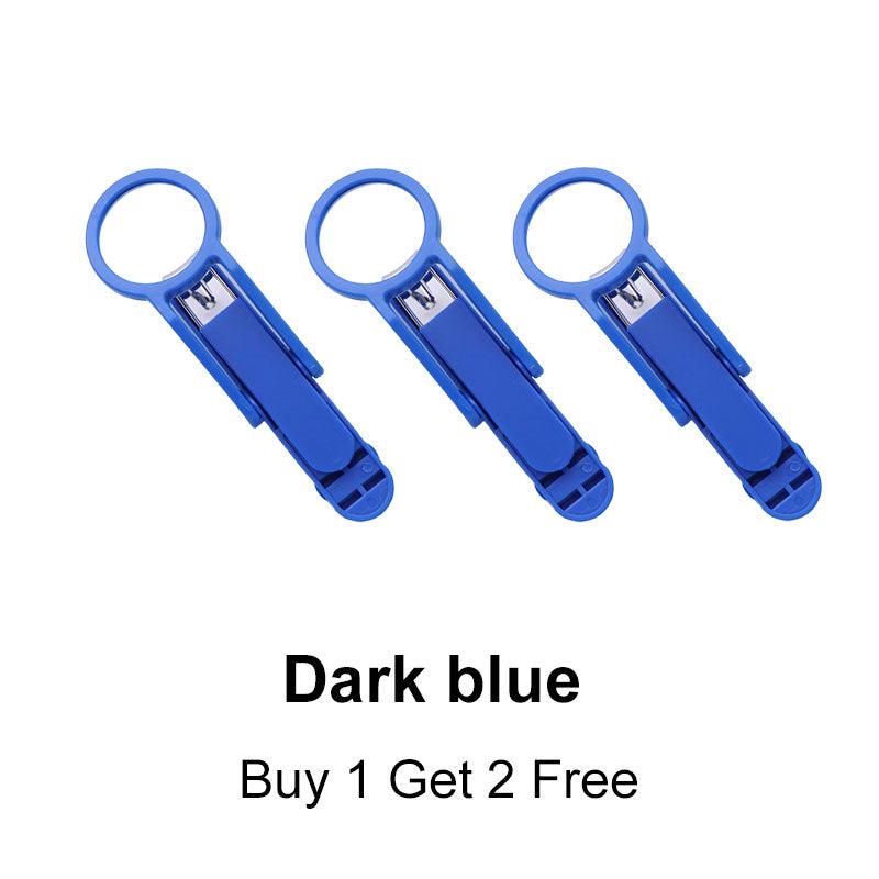 ⏳ LIMITED-TIME 50% OFF! 🔍Nail Clippers with Magnifier, Splash-Proof Portable Fingernail Cutter for Elderly & Kids