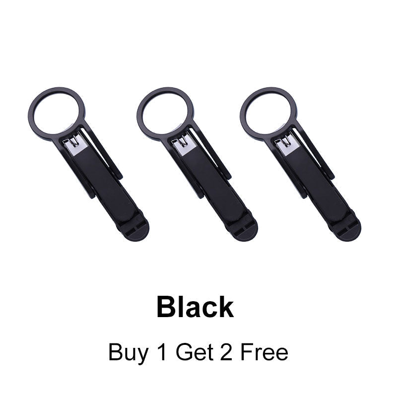 ⏳ LIMITED-TIME 50% OFF! 🔍Nail Clippers with Magnifier, Splash-Proof Portable Fingernail Cutter for Elderly & Kids