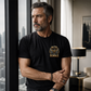 T-shirt imprimé à manches courtes et col rond pour hommes