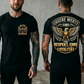 T-shirt imprimé à manches courtes et col rond pour hommes