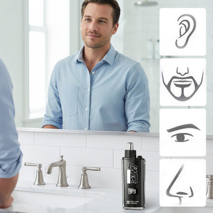 50% OFF !! Nose & Ear Hair Trimmer with LED Display