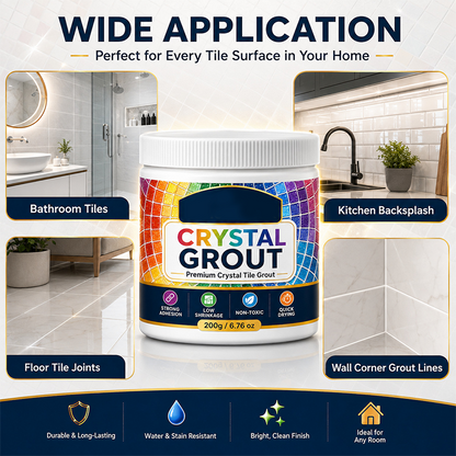 2026 HOT SALE🔥50K+ SOLD! 50% OFF! Mould‑Proof Tile Grout – Waterproof, stain‑resistant & crack‑proof. Perfect for bathrooms & kitchens – stays white & clean for years!