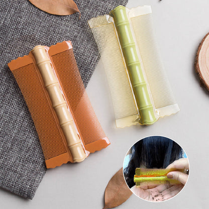🎁BUY 2 GET 1 FREE🎋50% OFF! Bamboo Styling Double-Sided Fine Teeth Comb | Removes Lice & Dandruff | Ergonomic Grip | All Hair Types | For Adults, Kids & Pets 🌿✨