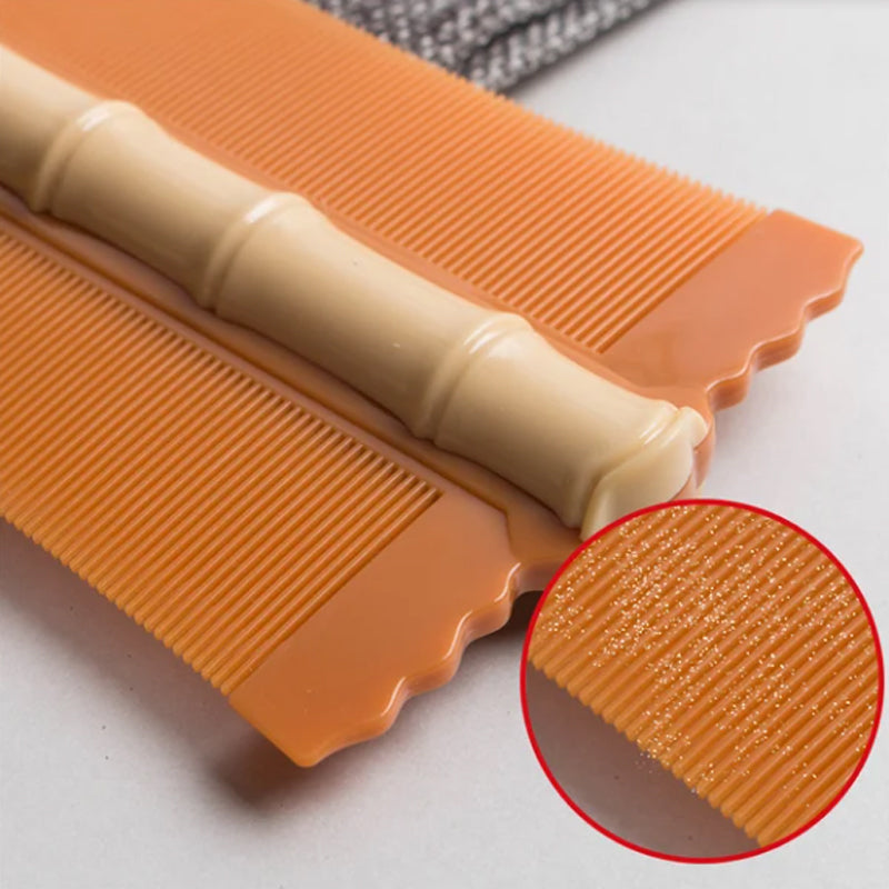 🎁BUY 2 GET 1 FREE🎋50% OFF! Bamboo Styling Double-Sided Fine Teeth Comb | Removes Lice & Dandruff | Ergonomic Grip | All Hair Types | For Adults, Kids & Pets 🌿✨