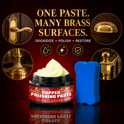 🥳2026 HOT SALE🥳💞50K+ SOLD!🧽Copper Brass Polish Paste – Restores tarnished brass & copper to brilliant shine. Removes oxidation & fine scratches – perfect for antiques & instruments! 🎺🛡️