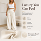 Top Rated 🌿🛍️ Contrast-Trim Wide-Leg Pants – legant Drape & Flattering High-Rise
