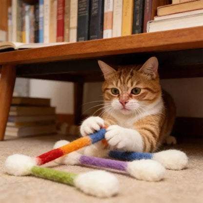😻Interactive Swab Cat Toy with Catnip
