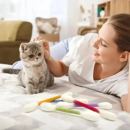 😻Interactive Swab Cat Toy with Catnip