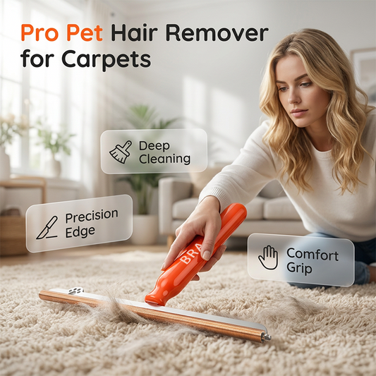 🔥Buy 2 Get 1 Free🎁Long-Handled Pet Hair Remover for Carpets